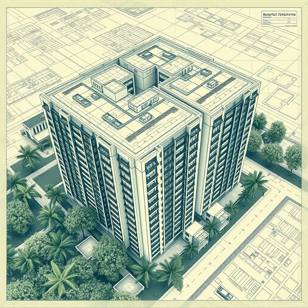 A detailed technical architectural drawing of a modern resid